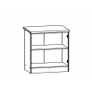skříňka Junona Line D2D/80/82, Bílá/šedý wolfram
