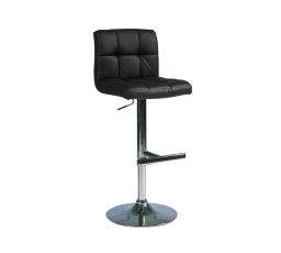 Barová židle C-105, černá ekokůže