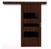 Posuvné dveře na stěnu CENTO 76 Wenge+Black Lacobel