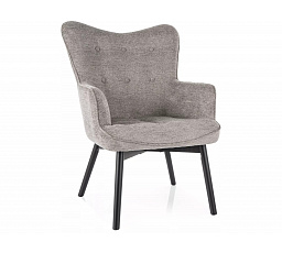 Křeslo CARMEN RAVEN, Šedá 07/Černá
