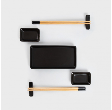 SUSHI set sushi černý 9 ks 744532