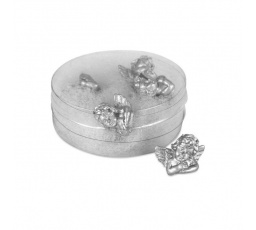 Anděl mini - polyresin, stříbrný, cena za balení (5 ks)