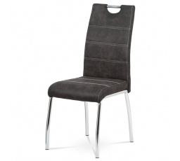 Jídelní židle, šedá, látka vintage, HC-486 GREY3