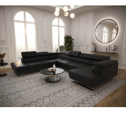 Rohová sedací souprava EMPORIO MAX II 300X350X180 přírodní kůže - levá, přírodní kůže - volitelná barva