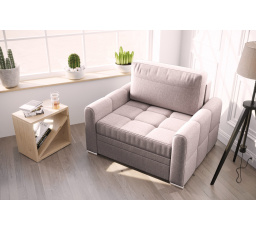 Křeslo s funkcí spaní VERONA 105 cm béžová - rychlé odeslání
