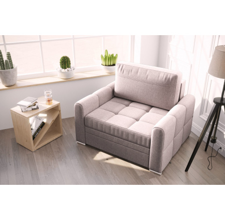 Křeslo s funkcí spaní VERONA 105 cm béžová - rychlé odeslání Křeslo s funkcí spaní VERONA 105 cm béžová - rychlé odeslání