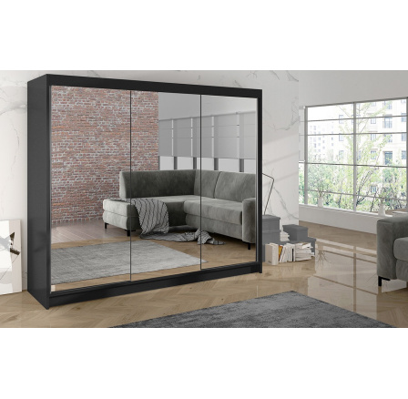 Skříň Debora III 200 - černá Skříň Debora III 200 - černá