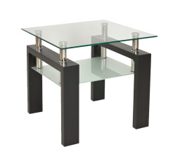 Konferenční stůl LISA D, transparent/wenge