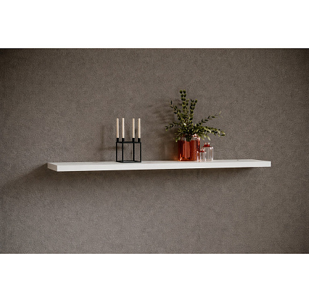 Závěsná police ANDREA 120x26 Bílá Matná