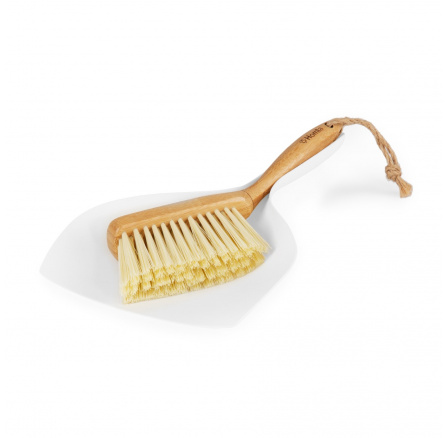 BAMBOU smeták a lopatka bílá 29x19 cm