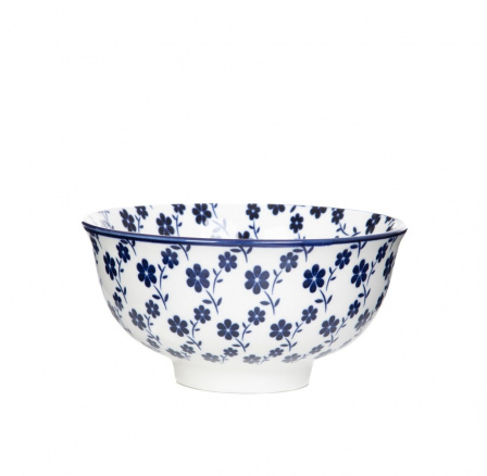 Miska NAVIA námořnická modrá s květinovým vzorem 12 cm 856452
