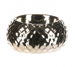 Svícen na čajovou svíčku - porcelán, barva zlatá