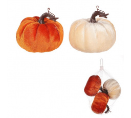 Dýně plastová s látkou, mix 2 barev, cena za balení (3 ks)