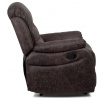 Polohovací křeslo, hnědá, látka vintage, TV-4086 BR