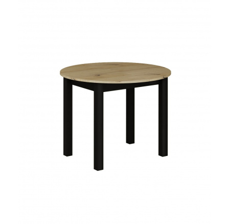 Rozkládací stůl dub artisan/černý 100140x100 ST3-FXJG