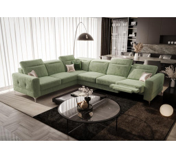 Rohová sedací souprava s funkcí , relax MALIBU MAX 320x250 - levá, olivová