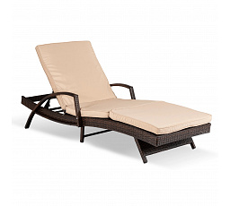 Zahradní křeslo FELIZ Hnědá/Béžová Technoratan