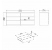 Komoda Simplicity 232, bílá