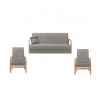 Sedací souprava TOMAS 3K+1+1, Ontario 94 brown/ontario 92 taupe