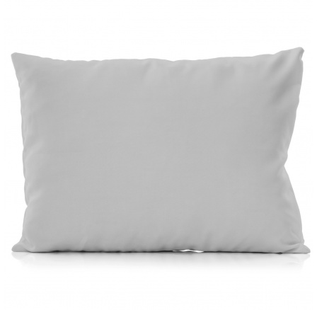 Bavlněný povlak na relaxační polštář světle šedý 55x180