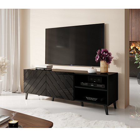 Tv komoda ABETO 150, černá Tv komoda ABETO 150, černá