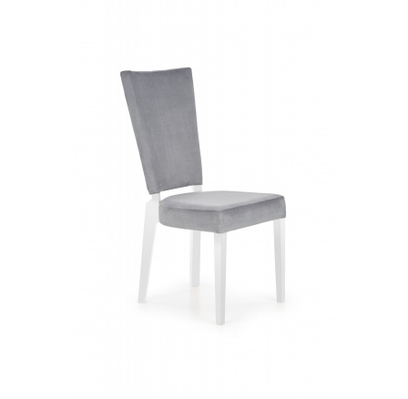 Jídelní židle ROIS, bílá/šedá