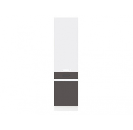 Kuchyňská skříňka Junona Line D2D/50/195-P bílá/bílý lesk, šedý wolfram