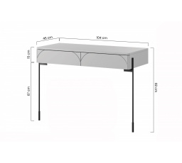 SONATIA KONZOLA 100 2SZ - kašmír