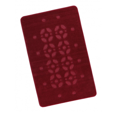 Koupelnová předložka 60x100cm Stopa bordová