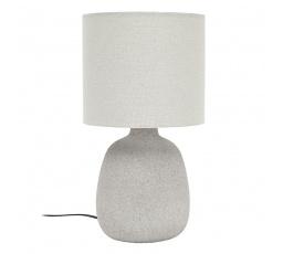 Stolní lampa Amani keramická šedá světlá