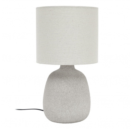 Stolní lampa Amani keramická šedá světlá