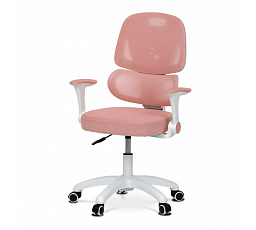 Dětská židle, výškově nastavitelná, růžová síťovina, KA-K1063 PINK