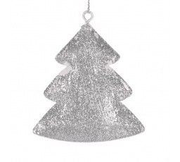 Stromek kovový - závěsný, stříbrný, cena za balení (2 ks)