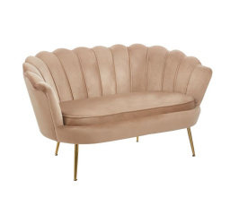 Sofa sametová cappuccino /nohy zlaté/ SF1-FXJG