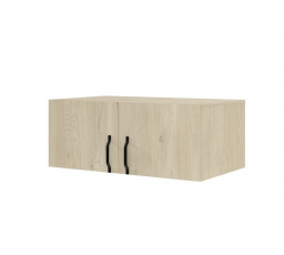 Nádstavec na skříň BRAGA 3 s kovovými madly dub cremona