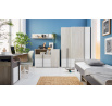 Tv komoda REMO RM12, Dub Wilton bílý/Bílá Lux/Antracit