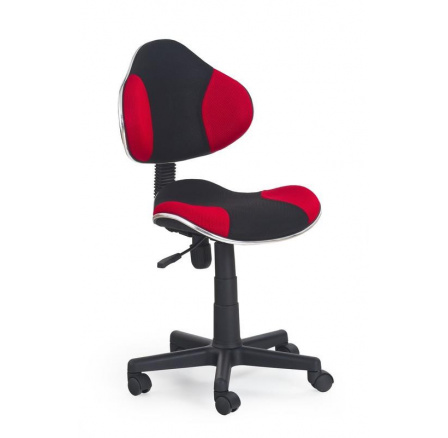 Dětská židle FLASH /černá+červená