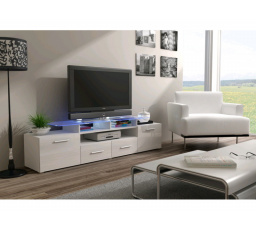 TV komoda EVORA WHITE  - bílá