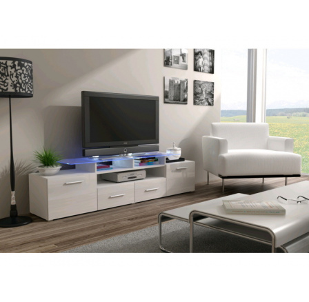 TV komoda EVORA WHITE  - bílá