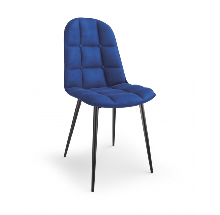 Jídelní židle K417, tmavě modrá Velvet