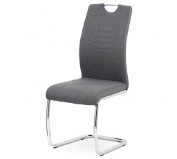 Jídelní židle, šedá, látka, DCL-405 GREY2