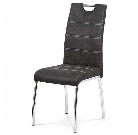 Jídelní židle, šedá, látka vintage, HC-486 GREY3