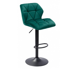 Barová židle velvet zelená N-62P