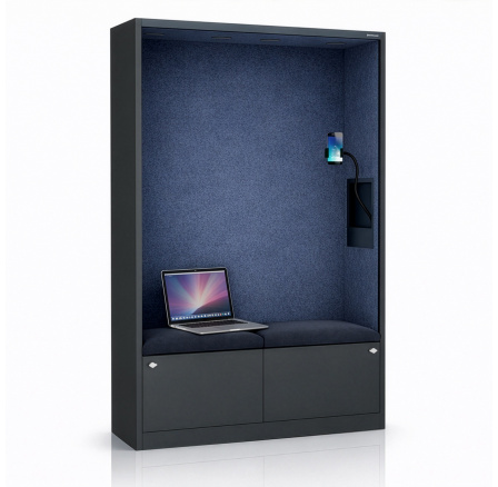 Sally 1150mm korpus Antracitový - sedák Modrý