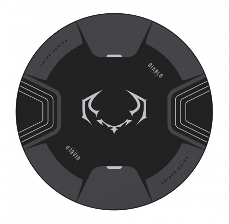 Herní protiskluzová podložka pod křeslo Diablo Chairs, Černo-Šedá