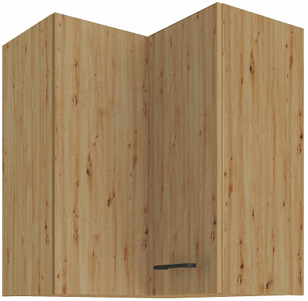 Horní rohová skříňka MODENA - 60x60 GN-72 2F (90°), Dub Artisan/Černý mat+Dub Artisan Horní rohová skříňka MODENA - 60x60 GN-72 2F (90°), Dub Artisan/Černý mat+Dub Artisan