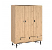 Šatní skříň RAIN, Jackson hickory 