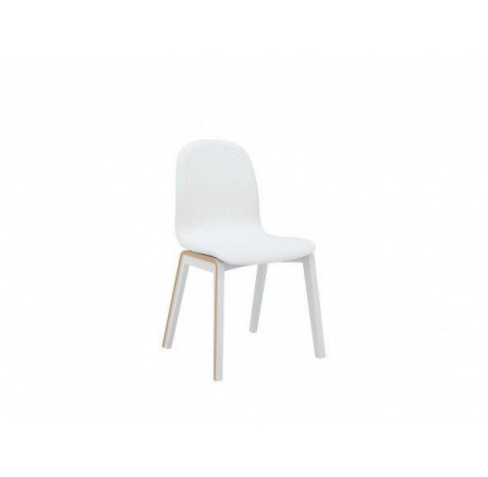 BARI židle bílá/dub přírodní tk. 1089