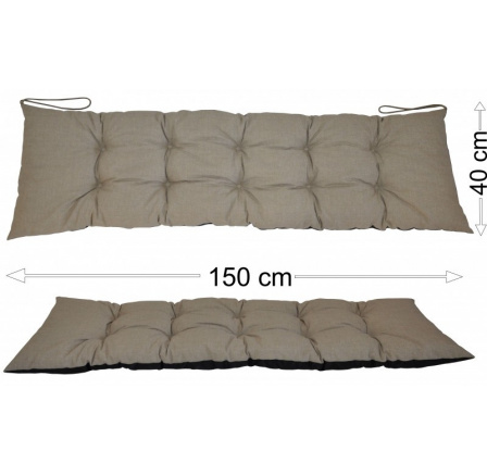 Podsedák 150x40 tmavě béžový melír Podsedák 150x40 tmavě béžový melír