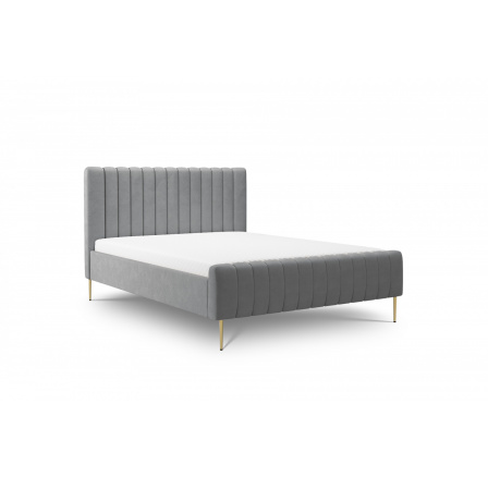 Čalouněná postel do ložnice Nicole - 180x200, Salvador (SIC) 14/zlaté nohy